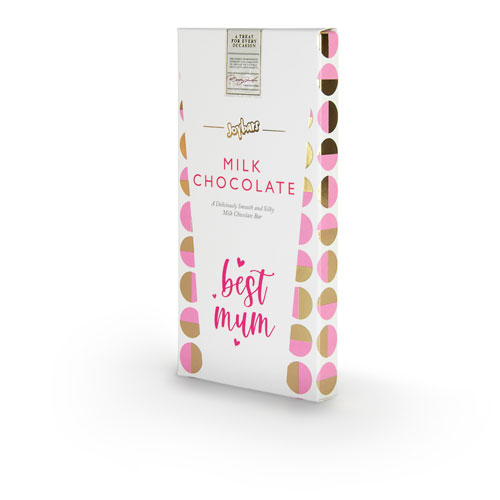 Milk Chocolate Bar - Best Mum 100g - A Deliciously Smooth and Silky Milk Chocolate Bar