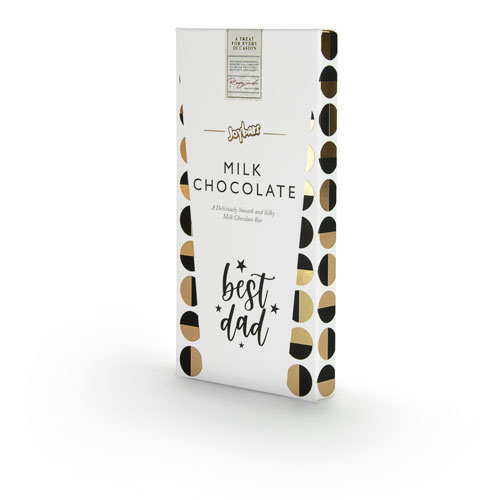 Milk Chocolate Bar - Best Dad 100g - A Deliciously Smooth and Silky Milk Chocolate Bar